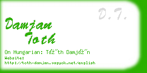 damjan toth business card